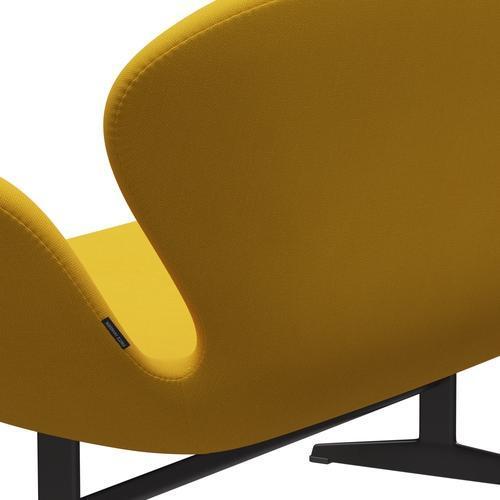 [product_category]-Fritz Hansen Swan Sofa 2 Seater, Warm Graphite/Steelcut Yellow-Fritz Hansen-3321-STI445-WGBASE-FRI-5