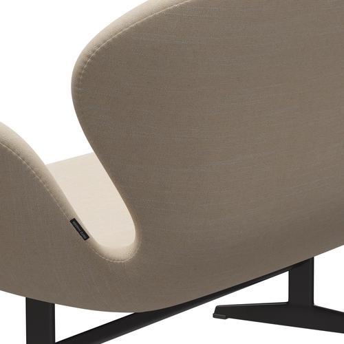 [product_category]-Fritz Hansen Swan Sofa 2 Seater, Warm Graphite/Sunniva Crème/Sand-Fritz Hansen-3321-SV423-WGBASE-FRI-5