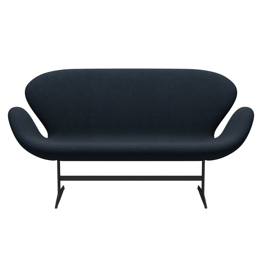 [product_category]-Fritz Hansen Swan Sofa 2 Seater, Warm Graphite/Sunniva Dark Blue-Fritz Hansen-3321-SV192-WGBASE-FRI-1