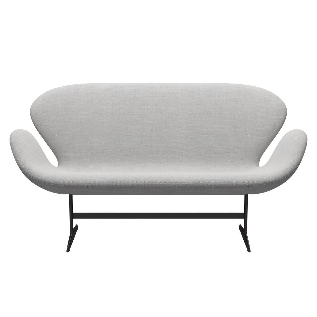 Fritz Hansen Swan canapé 2 places, graphite chaud / sunniva naturel / gris clair