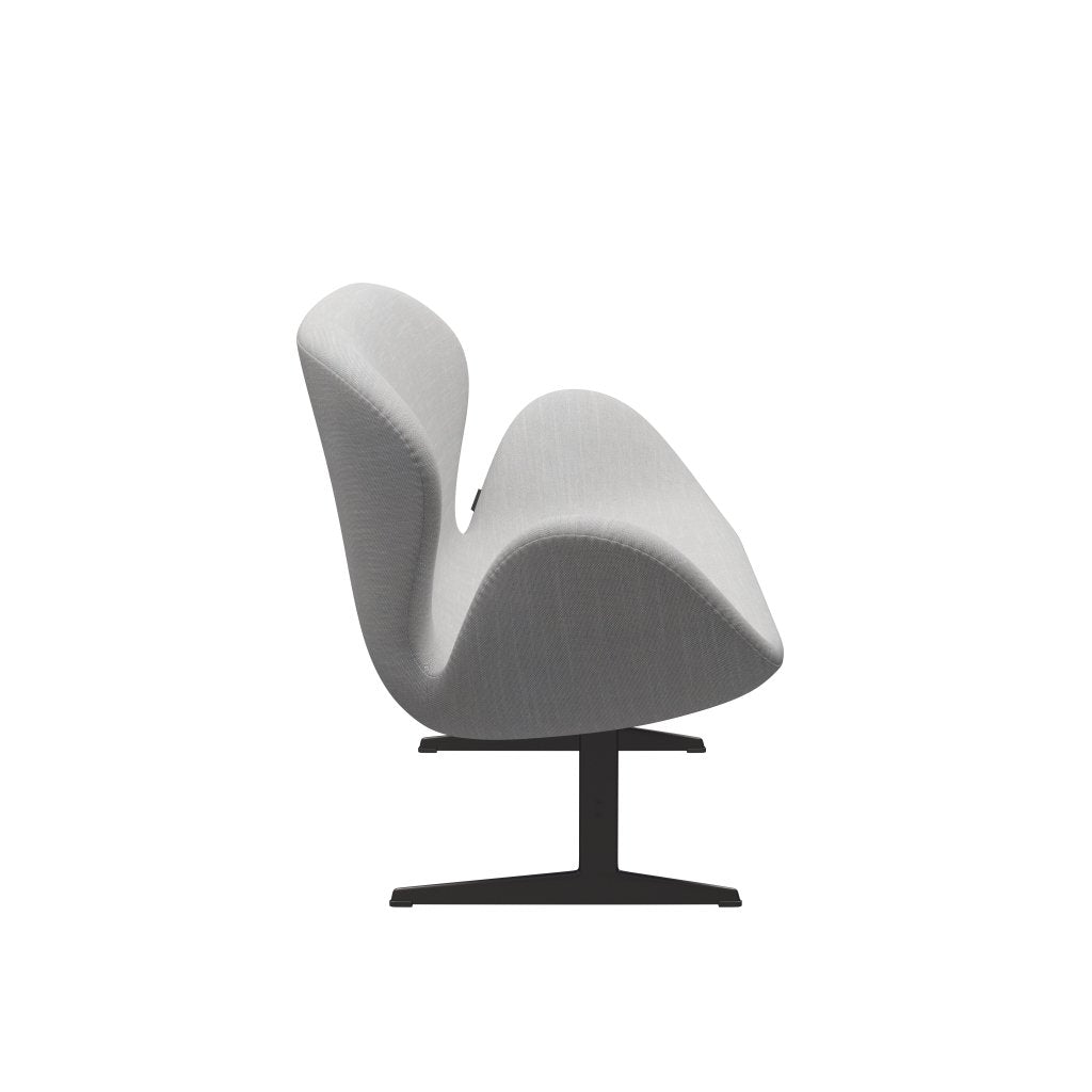 Fritz Hansen Swan canapé 2 places, graphite chaud / sunniva naturel / gris clair