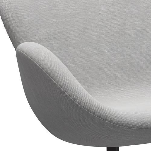 Fritz Hansen Swan Sofa 2 -sæder, varm grafit/sunniva naturlig/lysegrå