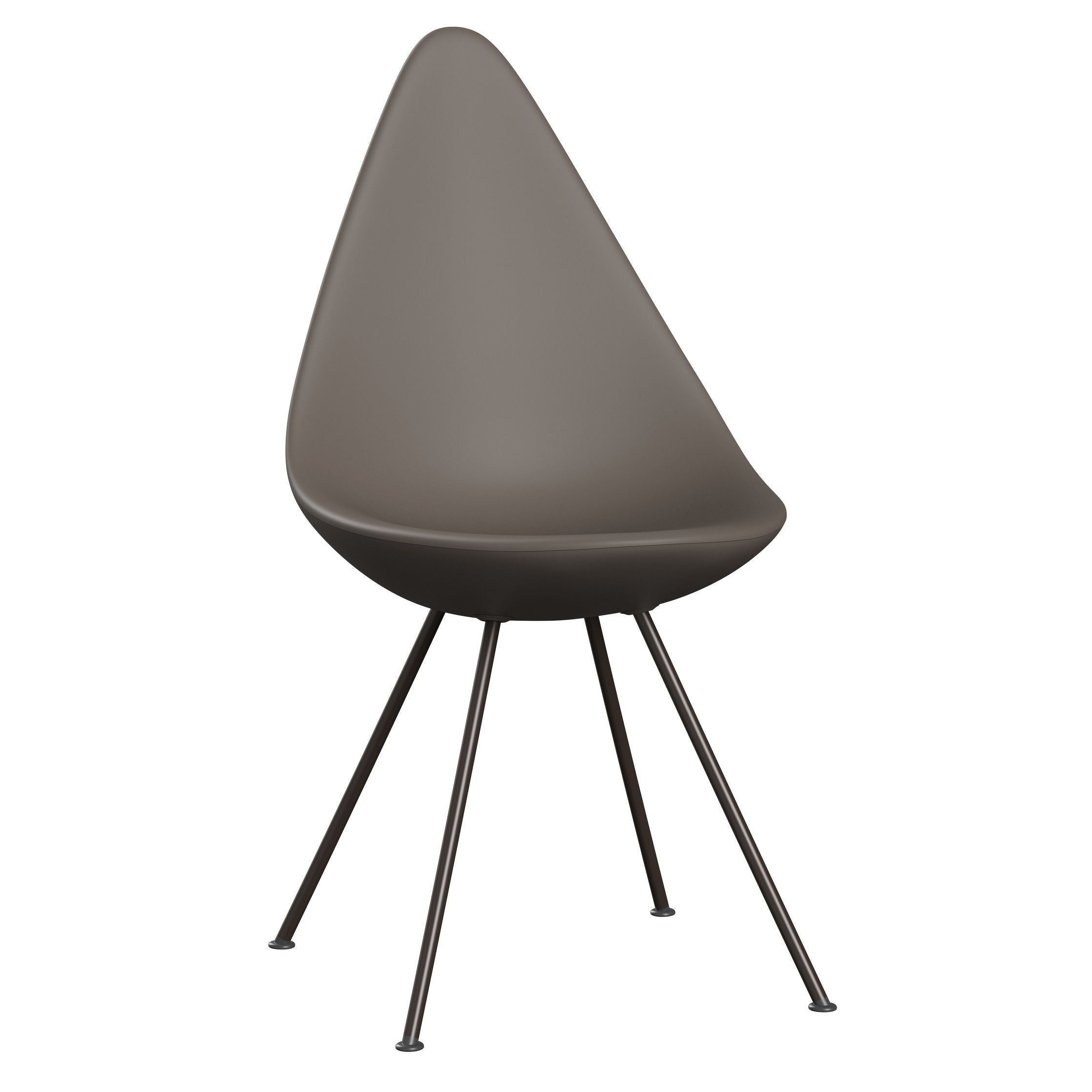 [product_category]-Fritz Hansen The Drop Chair, Brown Bronze/Deep Clay-Fritz Hansen-3110-LA140-BBBASE-FRI-1