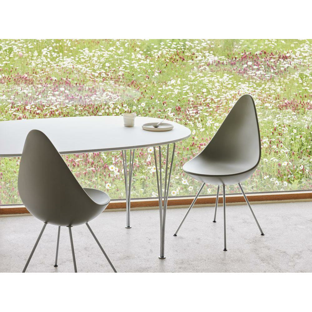 [product_category]-Fritz Hansen The Drop Chair, Chrome/Deep Clay-Fritz Hansen-3110-LA140-CST-FRI-2