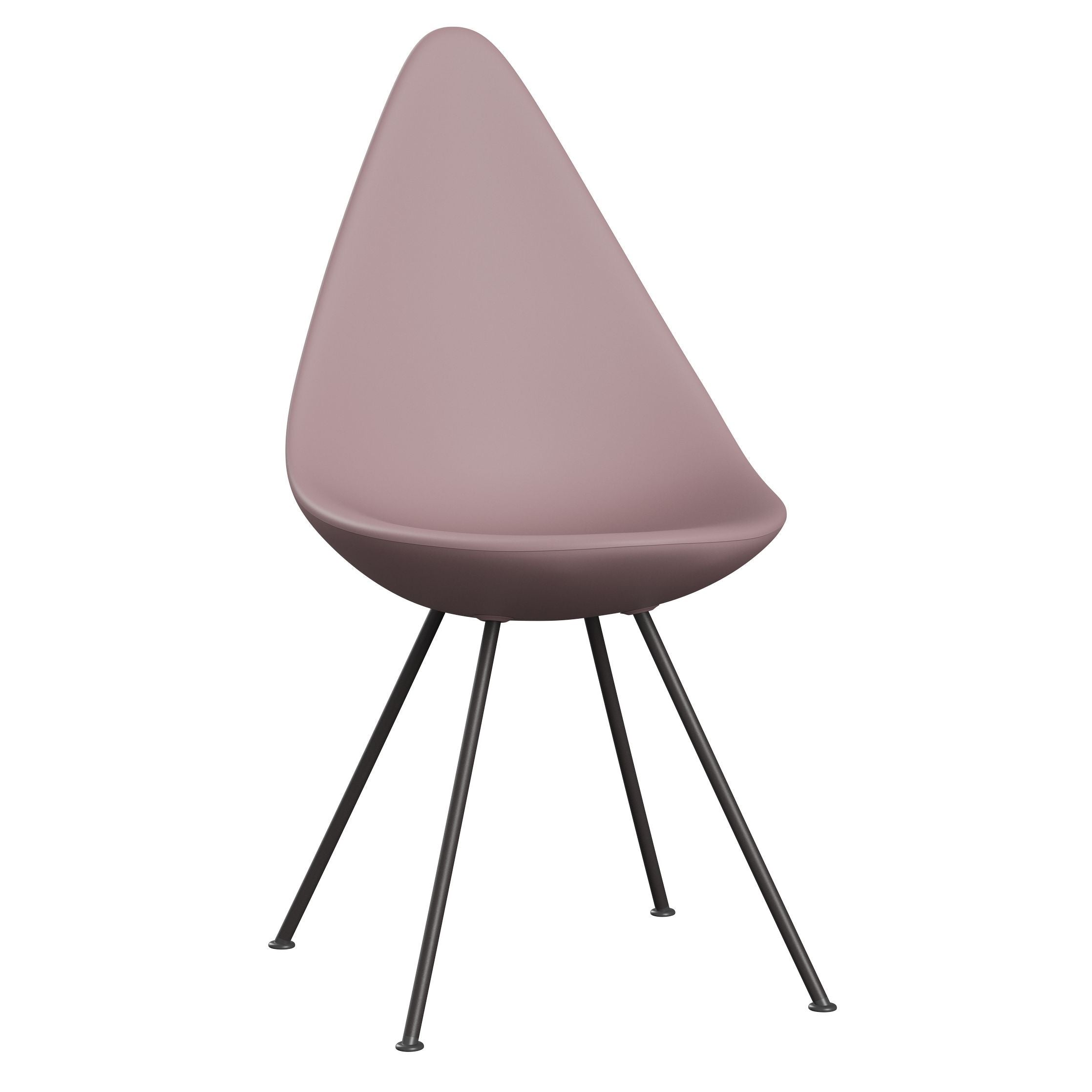 [product_category]-Fritz Hansen The Drop Chair, Warm Graphite/Pale Rose-Fritz Hansen-3110-LA610-WGBASE-FRI-1