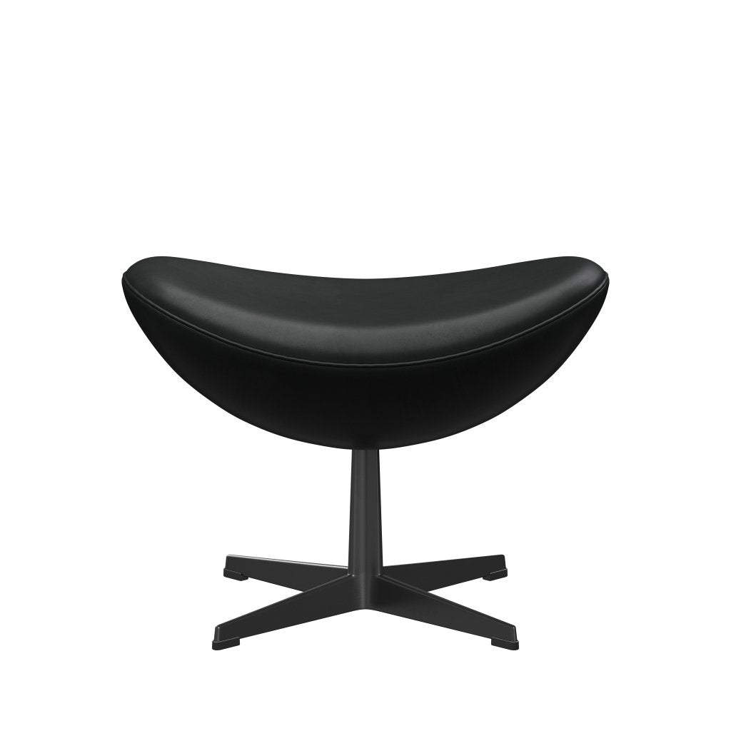 Fritz Hansen le tabouret de pied d'oeuf, Lacquer noire / Grace Black