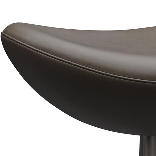 [product_category]-Fritz Hansen The Egg Footstool Leather, Warm Graphite/Essential Stone-Fritz Hansen-3127-STSTON-WGBASE-FRI-4