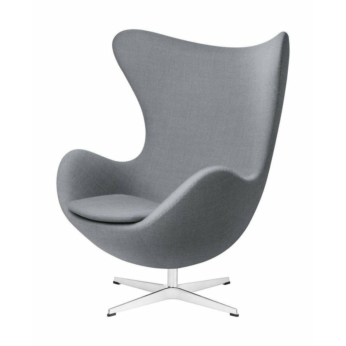 [product_category]-Fritz Hansen The Egg Lounge Chair Fabric, Christianshavn Light Grey Uni-Fritz Hansen-3316-Alu-Christianshavn-1170-FRI-1