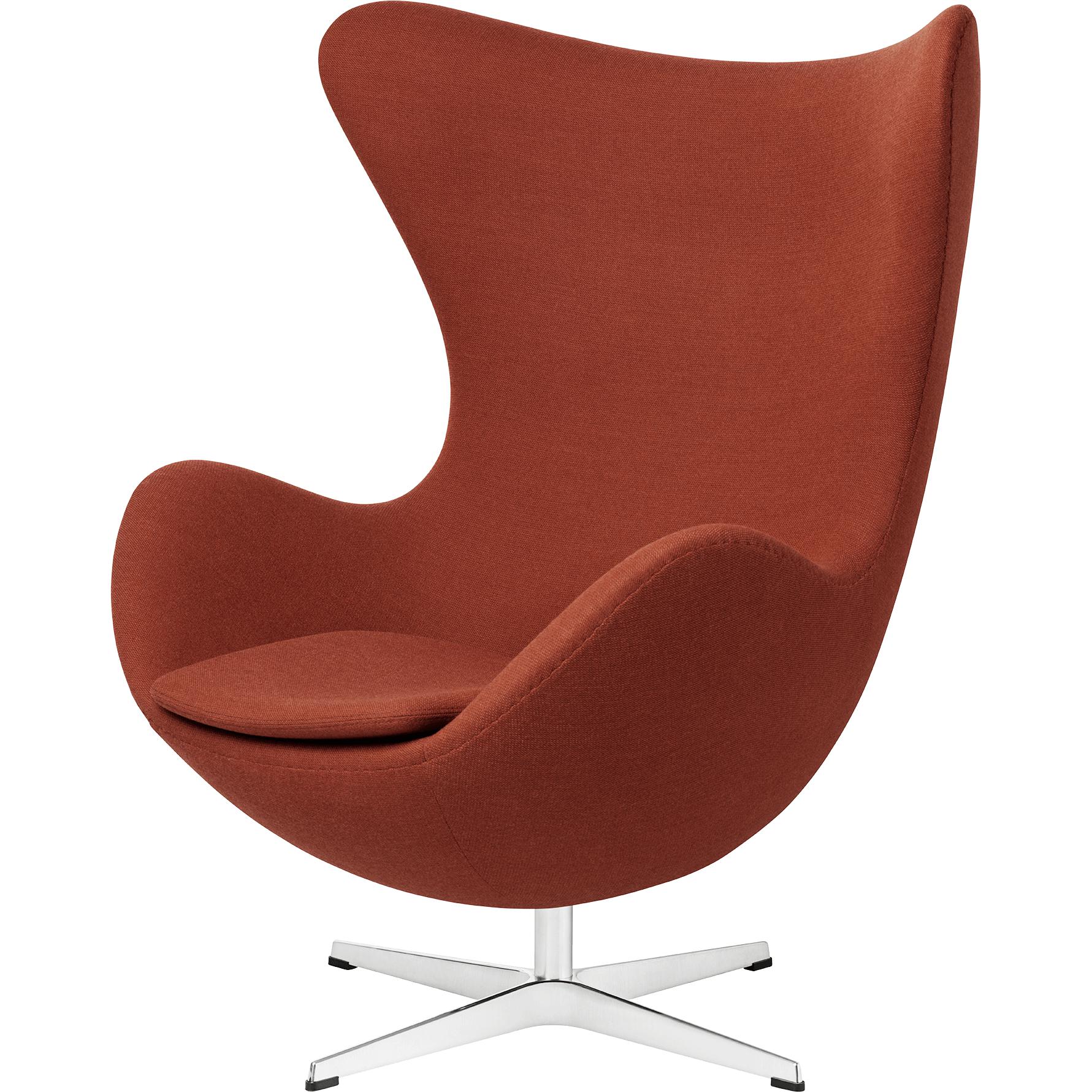 Fritz Hansen La tela de sillón del salón de huevo, Fritz Hansen Orange