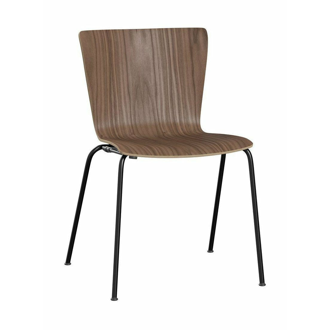 Fritz Hansen Vico Duo VM112 chaise noix, noir / noix