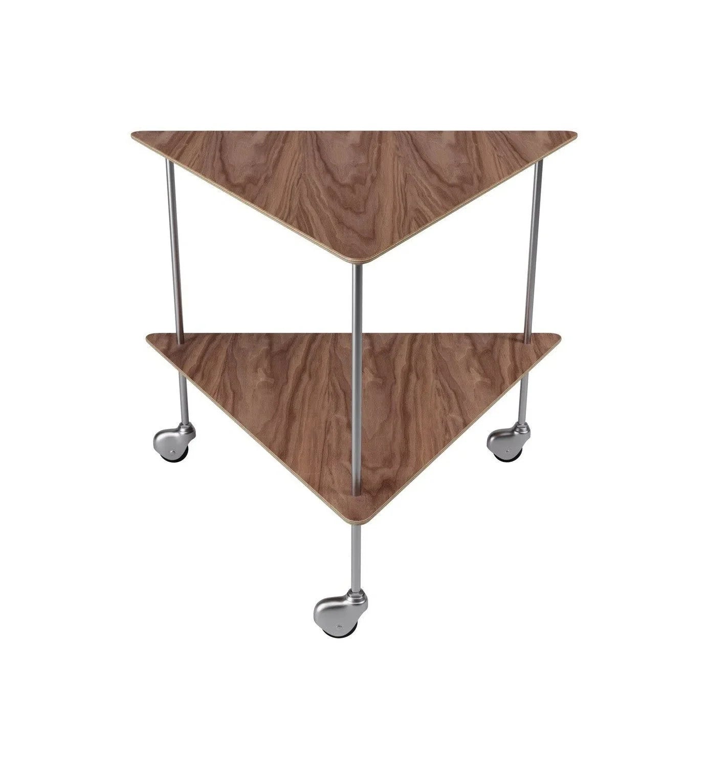 Fritz Hansen AJ Trolley Side Table, Walnut