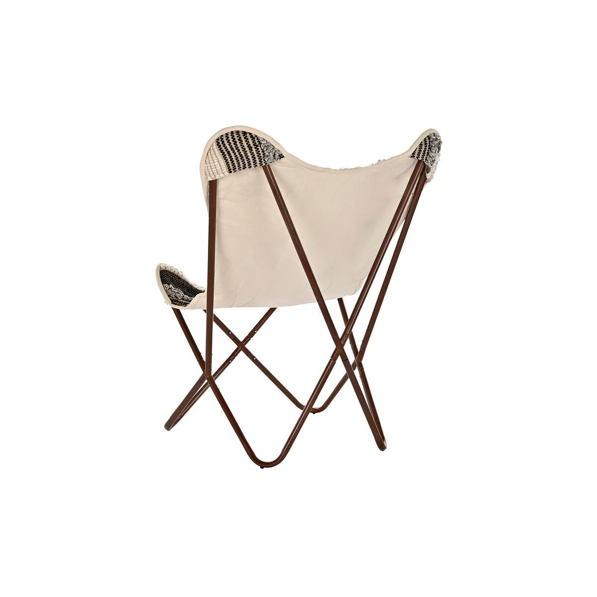 [product_category]-Garden chair DKD Home Decor Black Brown Cotton Iron (74 x 65 x 90 cm)-Bigbuy-S3032029-4