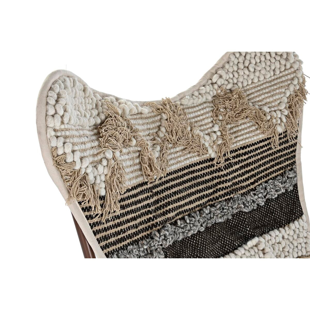 [product_category]-Garden chair DKD Home Decor Black Brown Cotton Iron (74 x 65 x 90 cm)-Bigbuy-S3032029-6