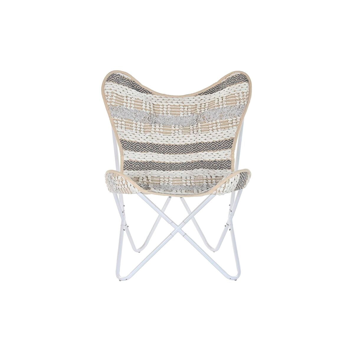 [product_category]-Garden chair DKD Home Decor Grey Cotton White Iron (74 x 65 x 90 cm)-Bigbuy-S3032034-10