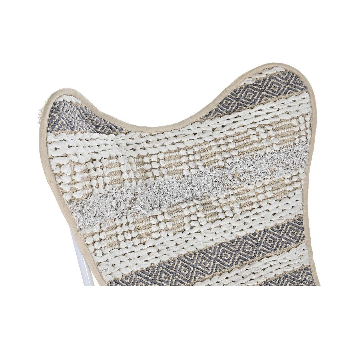 [product_category]-Garden chair DKD Home Decor Grey Cotton White Iron (74 x 65 x 90 cm)-Bigbuy-S3032034-11