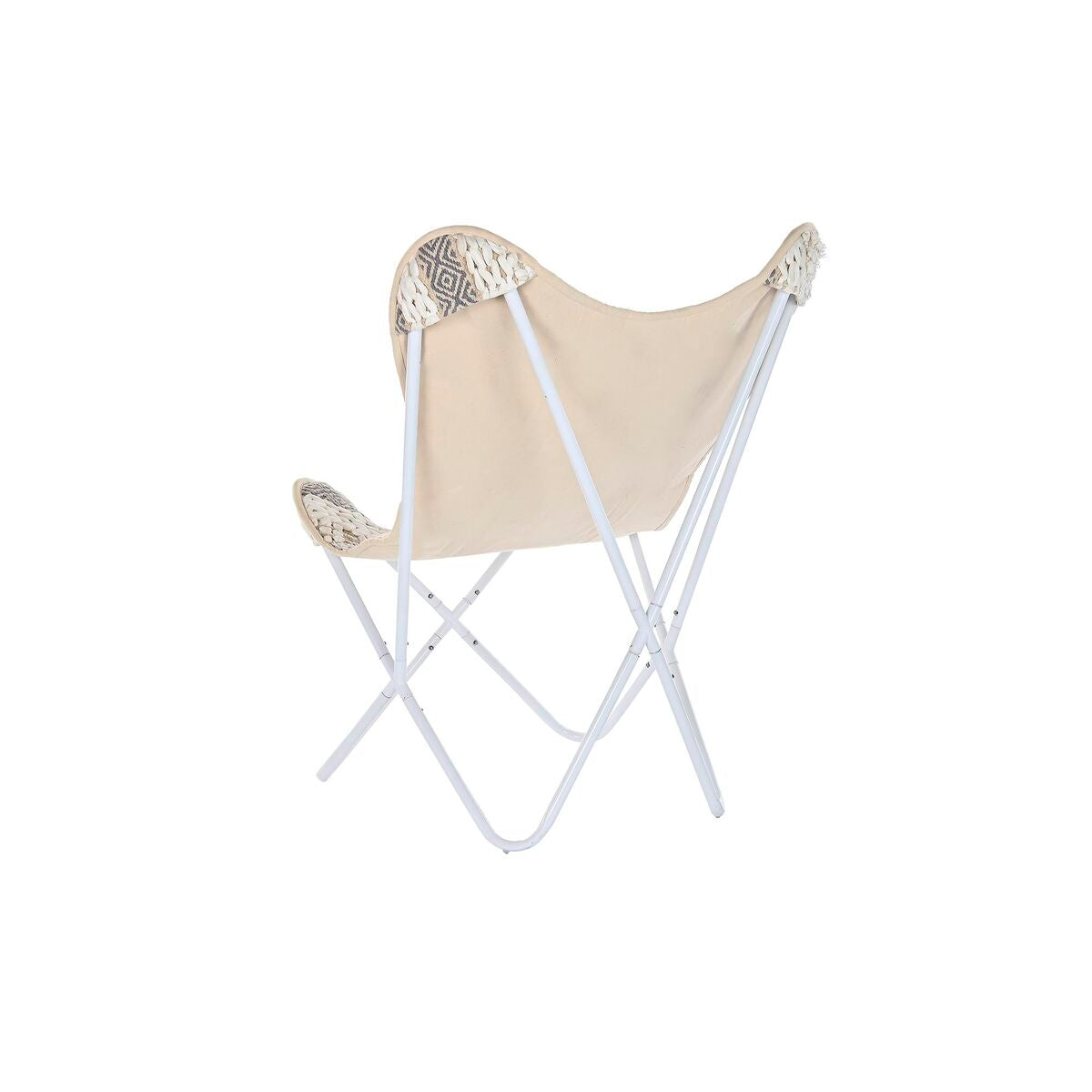 [product_category]-Garden chair DKD Home Decor Grey Cotton White Iron (74 x 65 x 90 cm)-Bigbuy-S3032034-7