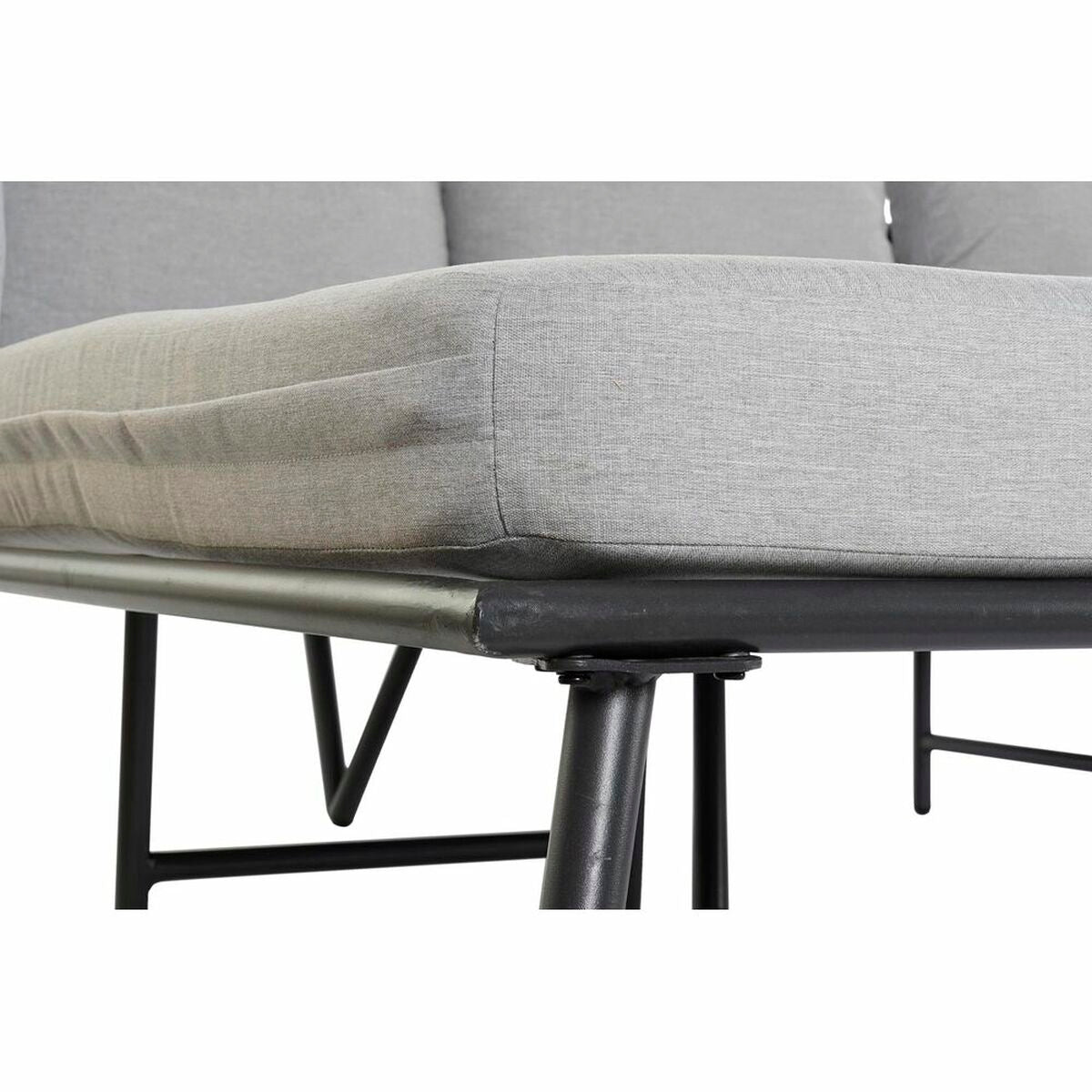 [product_category]-Garden sofa DKD Home Decor Black Metal Aluminium Rope 30 x 40 cm 192 x-Bigbuy-S3033404-10