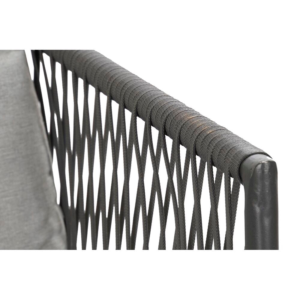 [product_category]-Garden sofa DKD Home Decor Black Metal Aluminium Rope 30 x 40 cm 192 x-Bigbuy-S3033404-15