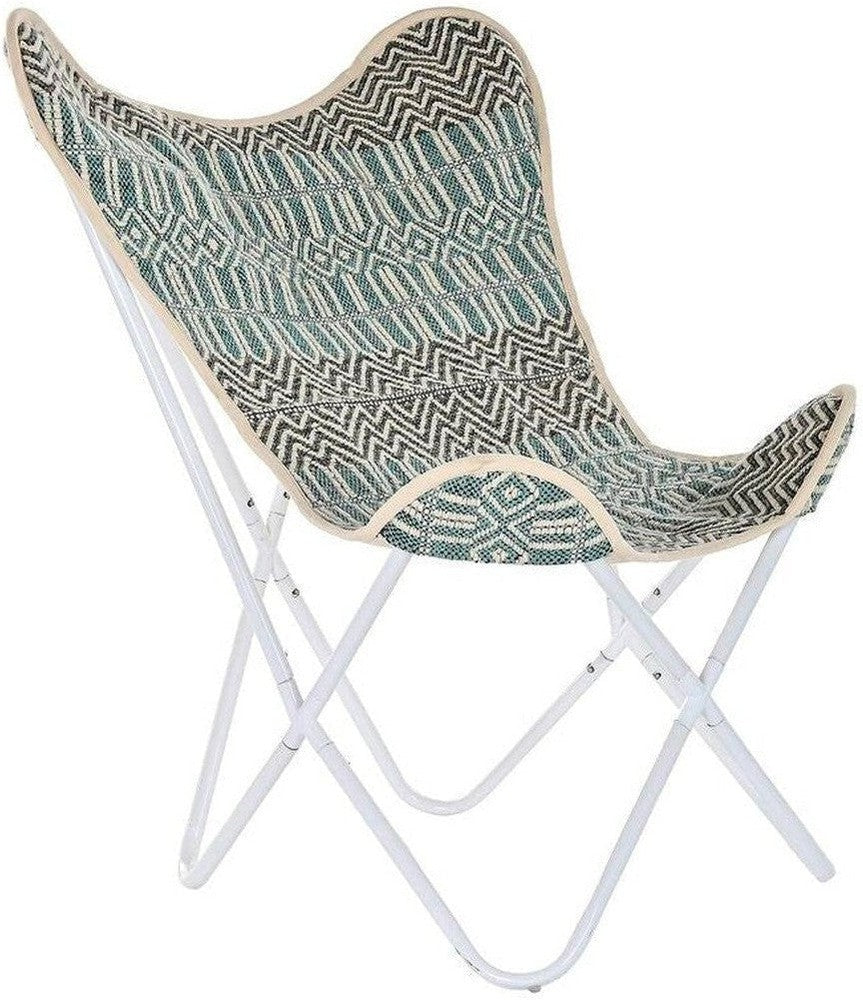 [product_category]-Garden sofa DKD Home Decor Blue White Green Iron 74 x 65 x 90 cm-Bigbuy-S3032019-1