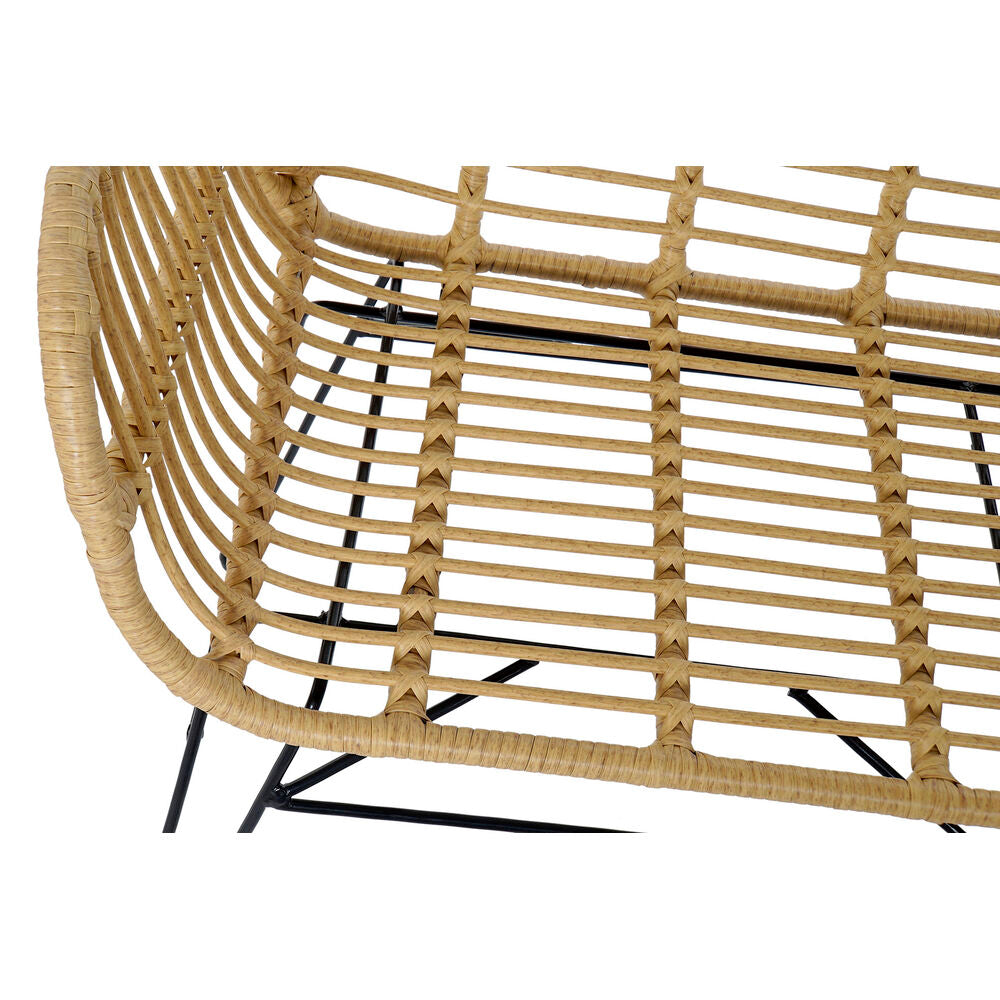 [product_category]-Garden sofa DKD Home Decor Metal synthetic rattan Rattan (116 x 55 x-Bigbuy-S3012800-2