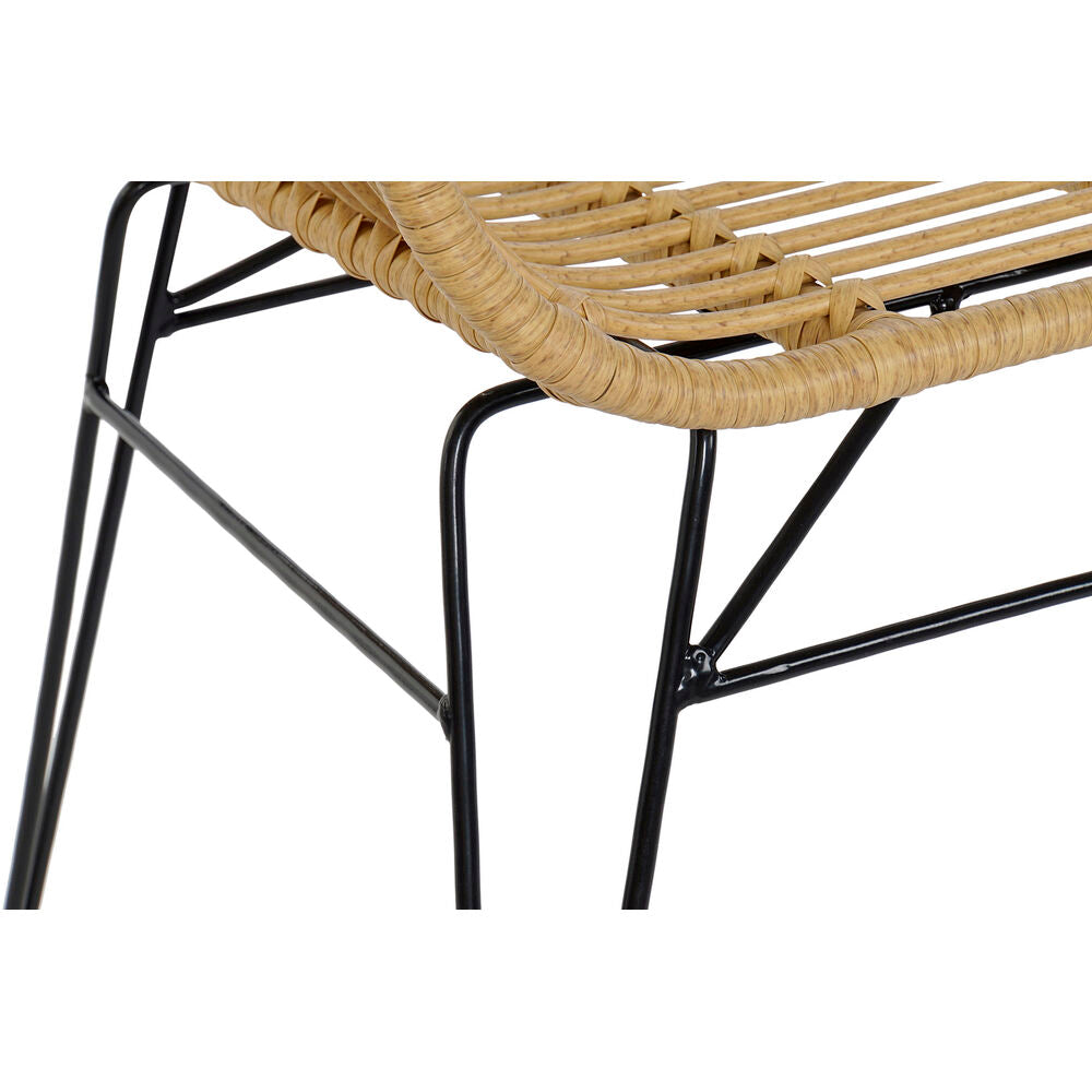 [product_category]-Garden sofa DKD Home Decor Metal synthetic rattan Rattan (116 x 55 x-Bigbuy-S3012800-3