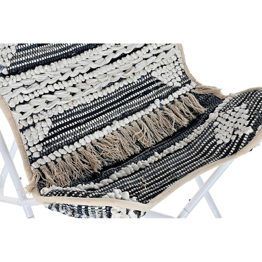 [product_category]-Garden sofa DKD Home Decor White Black Iron 74 x 65 x 90 cm-Bigbuy-S3032024-2