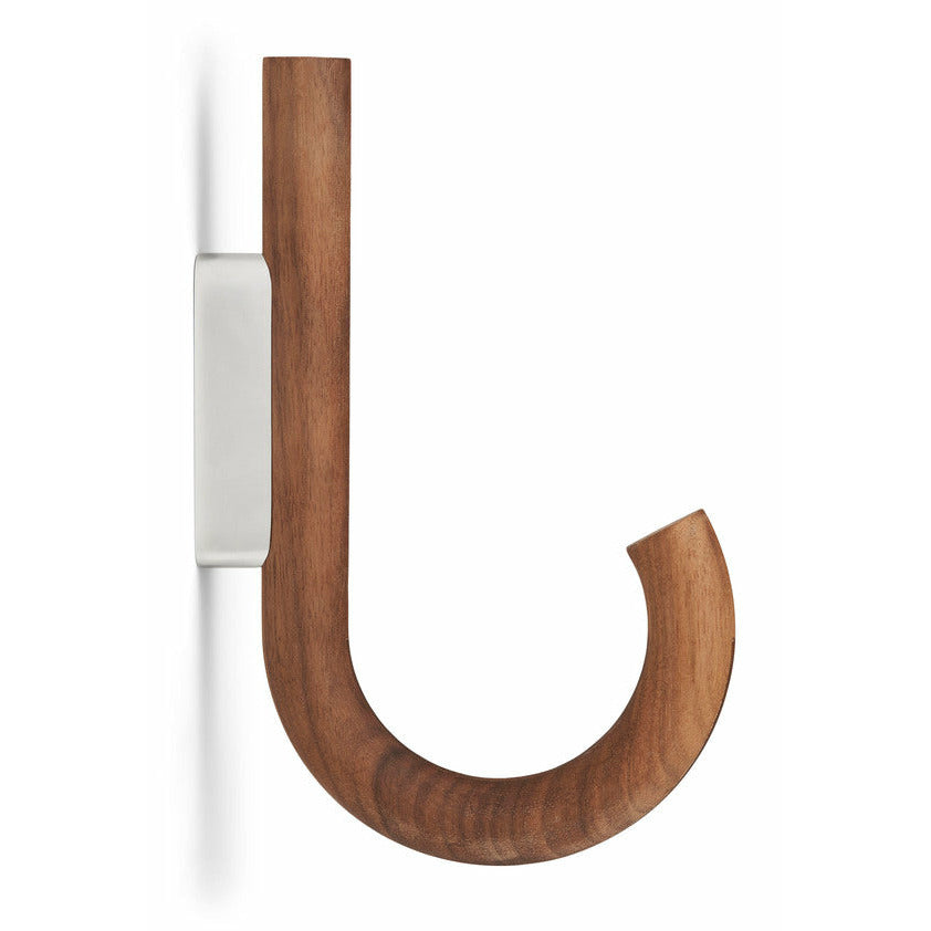 Gejst Hook, Walnut/Chrome