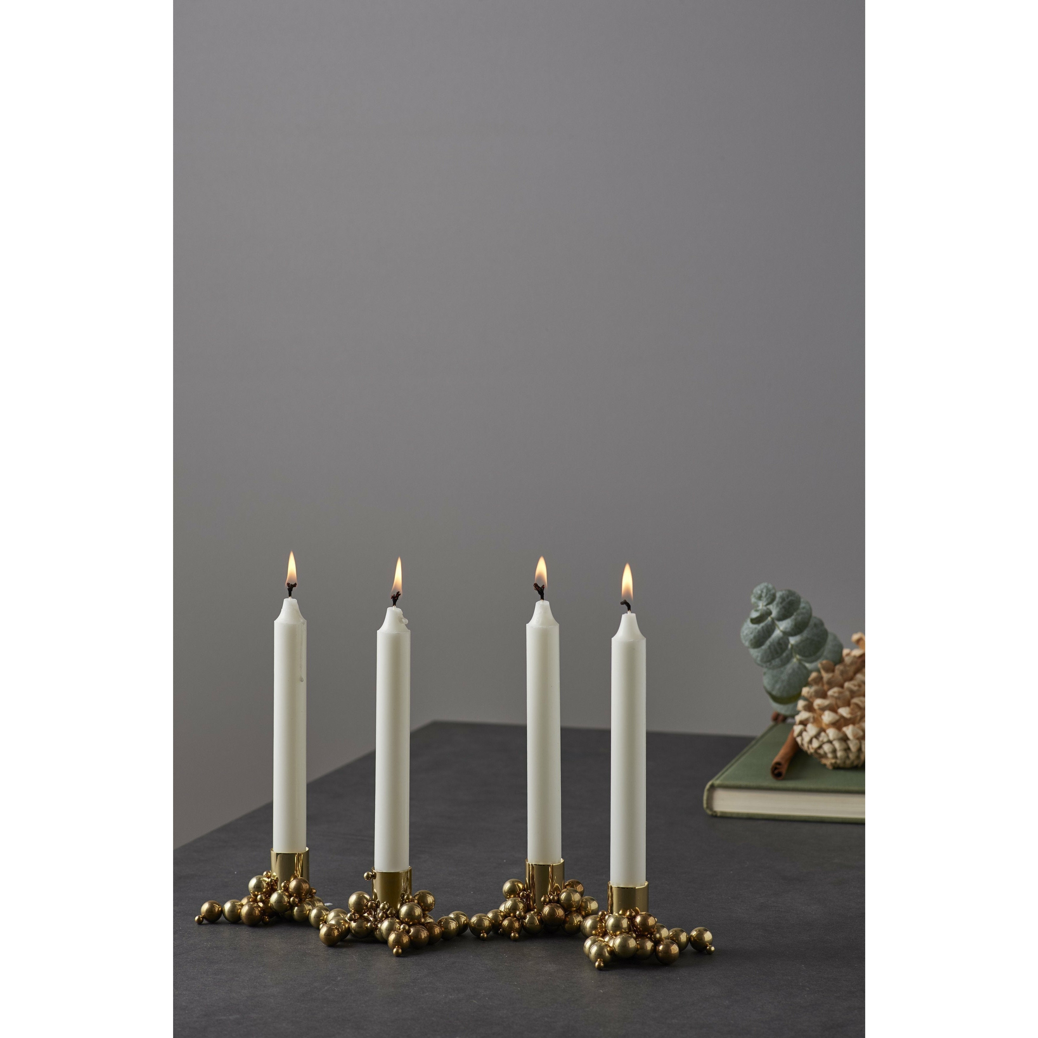 Gejst Molekyl Candle Holder Brass 4pcs, 3,3cm