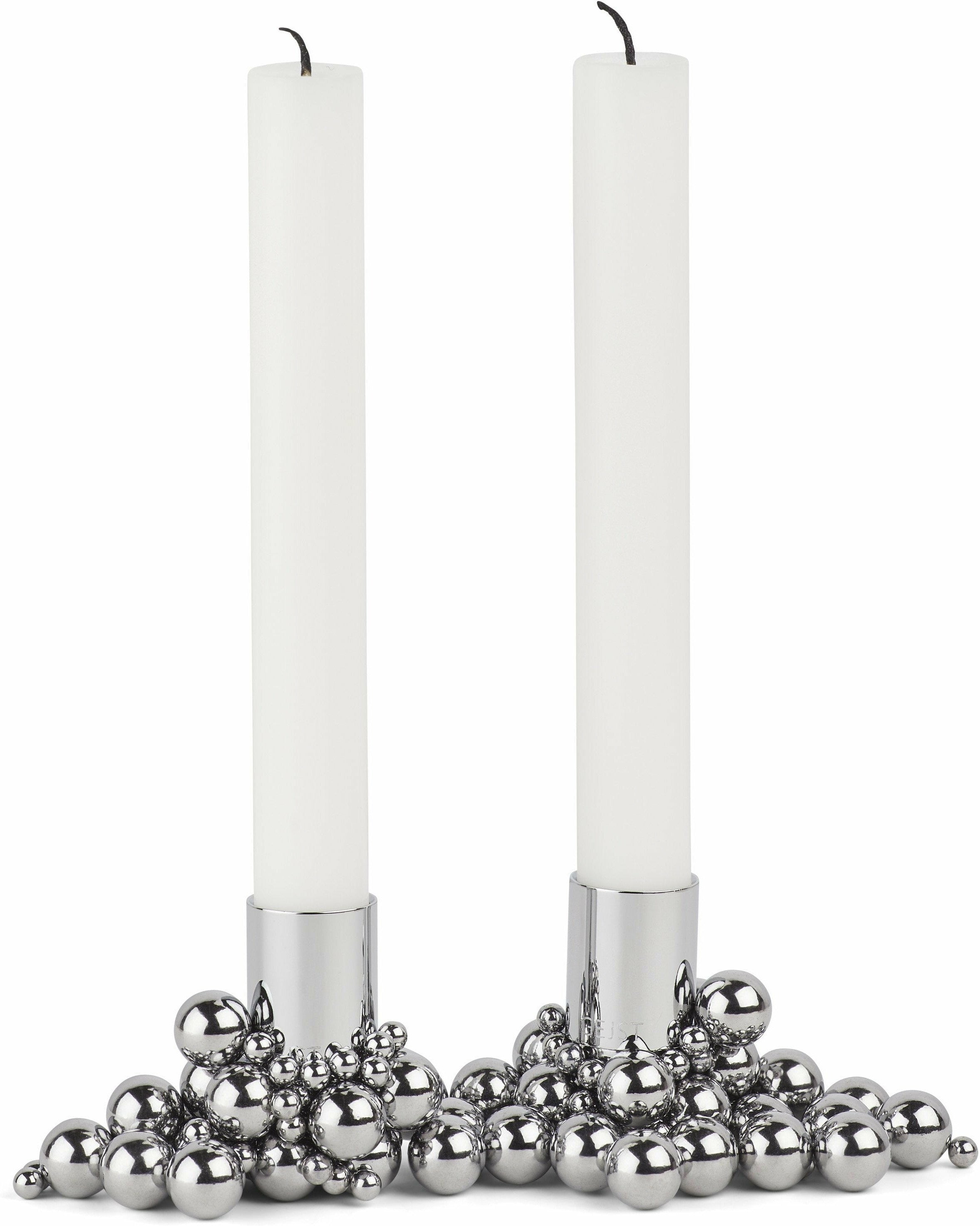 Gejst Molekyl Candle Holder Chrome 2st, 3,3 cm