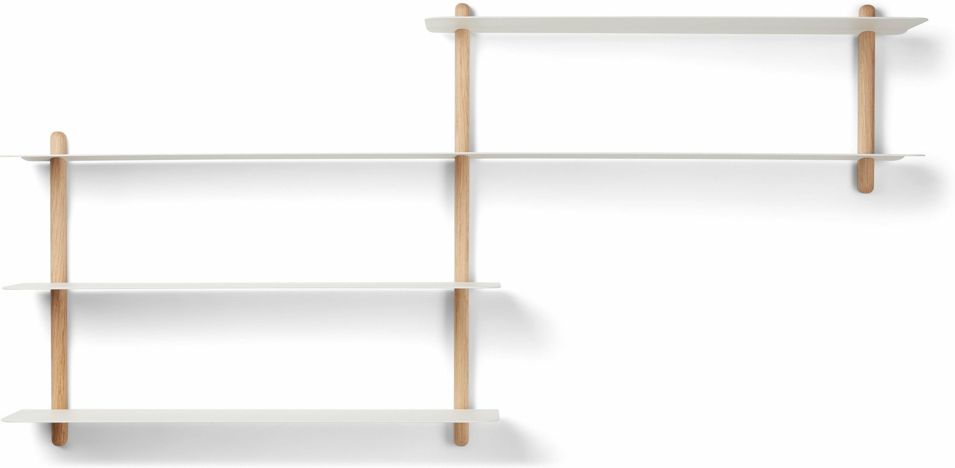 Gejst Nivo Shelf B Light Oak / White, 59cm