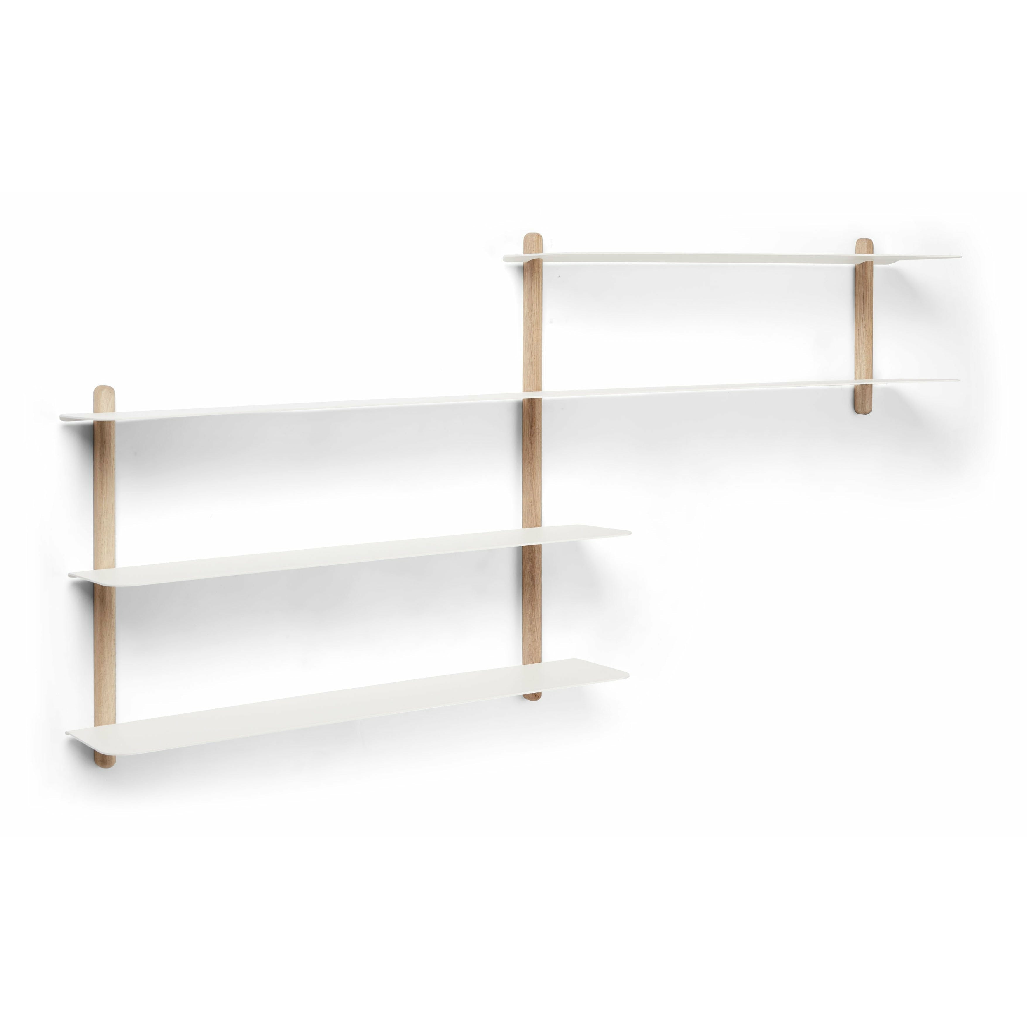 Gejst Nivo Shelf B Light Oak / White, 59cm