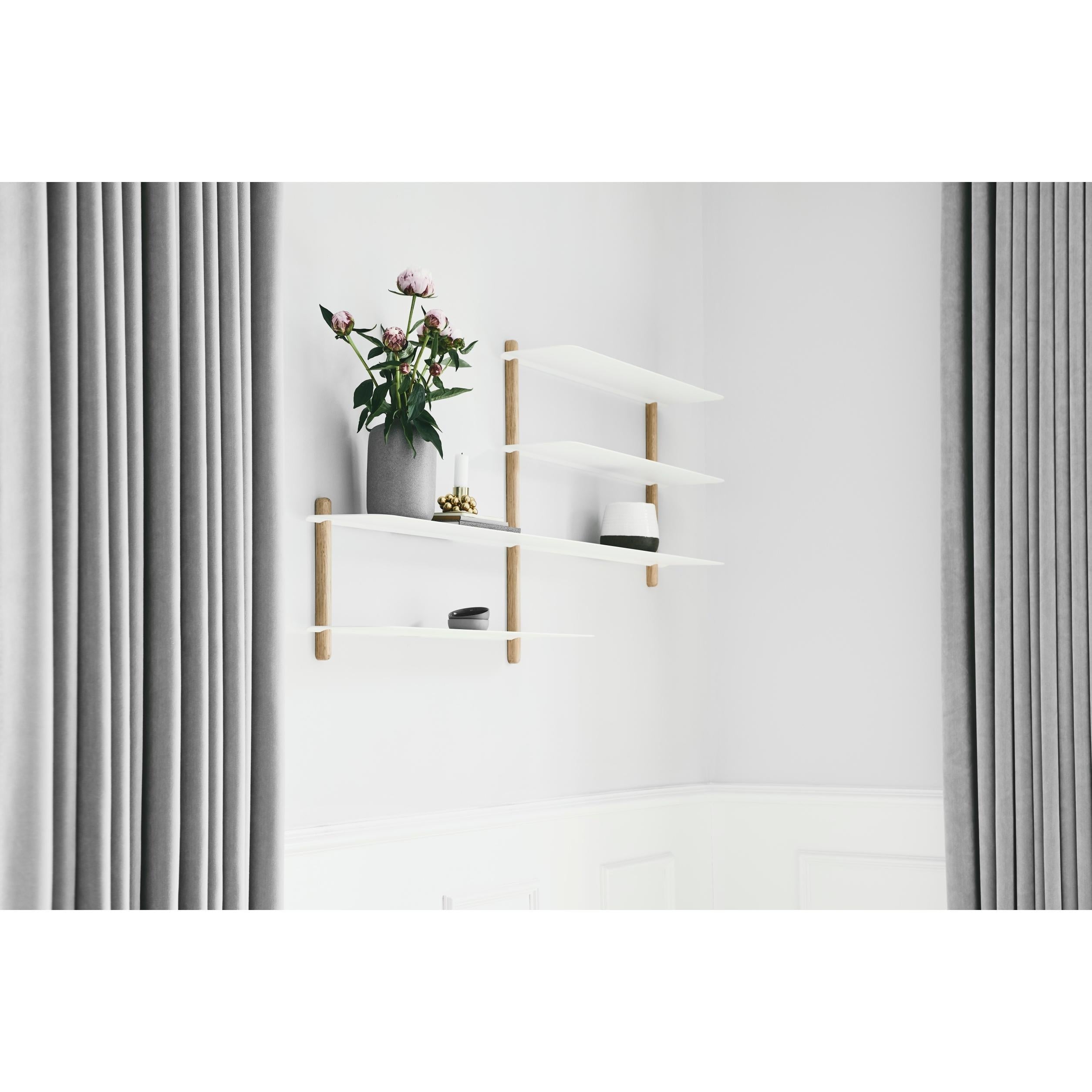 Gejst Nivo Shelf B Light Oak / White, 59cm