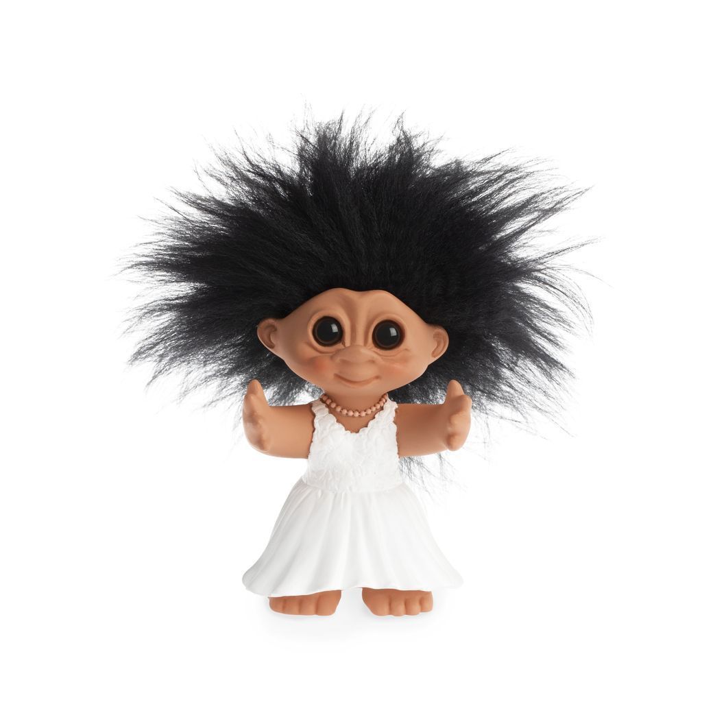 Goodlucktroll pareja de novia, 9 cm