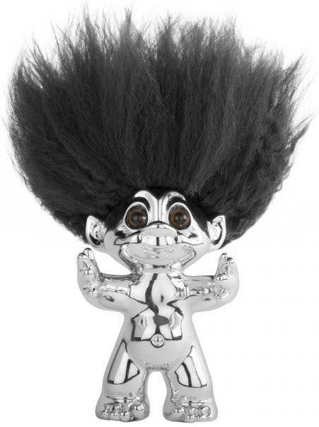 GoodluckTroll Chrome / Black Hair, 9cm