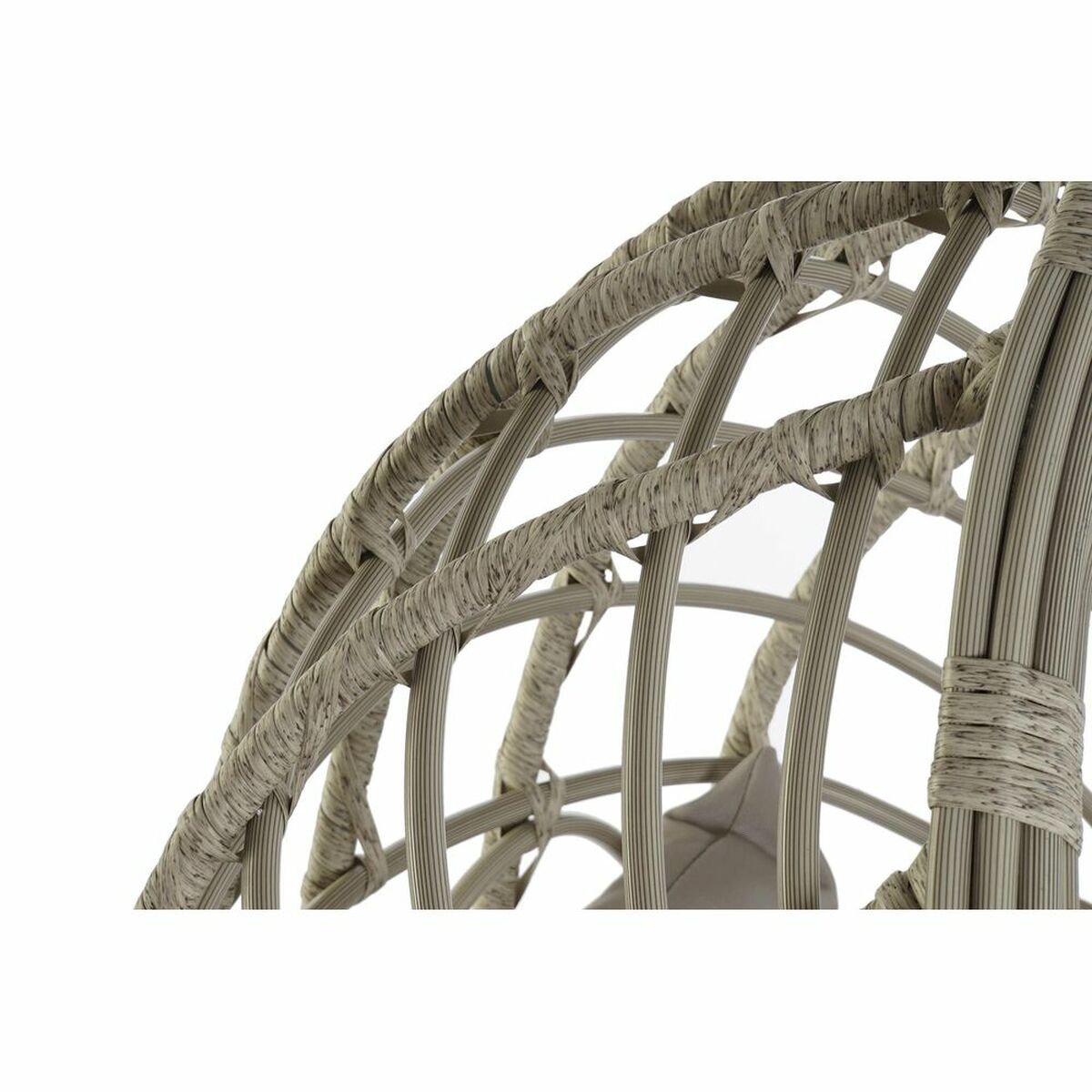 [product_category]-Hanging garden armchair DKD Home Decor 90 x 70 x 110 cm Grey synthetic-Bigbuy-S3033149-4