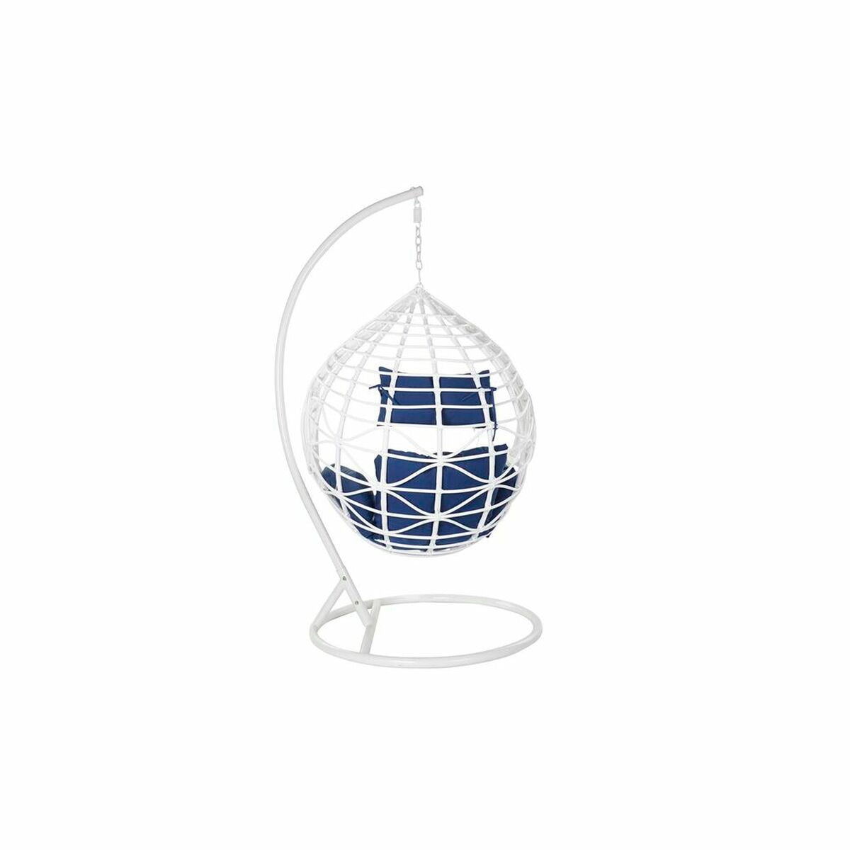 [product_category]-Hanging garden armchair DKD Home Decor Navy Blue White Aluminium-Bigbuy-S3033143-9