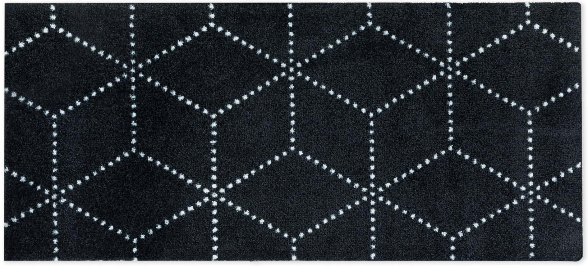 HEYMAT DOORMAT HAGL BLACK, 45X100CM