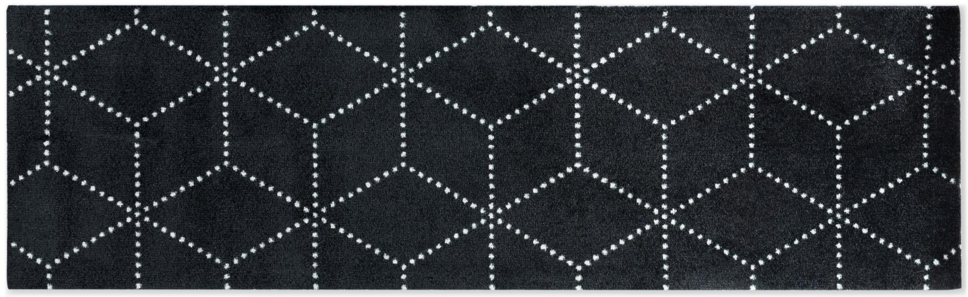 HEYMAT DOORMAT HAGL BLACK, 45X150CM