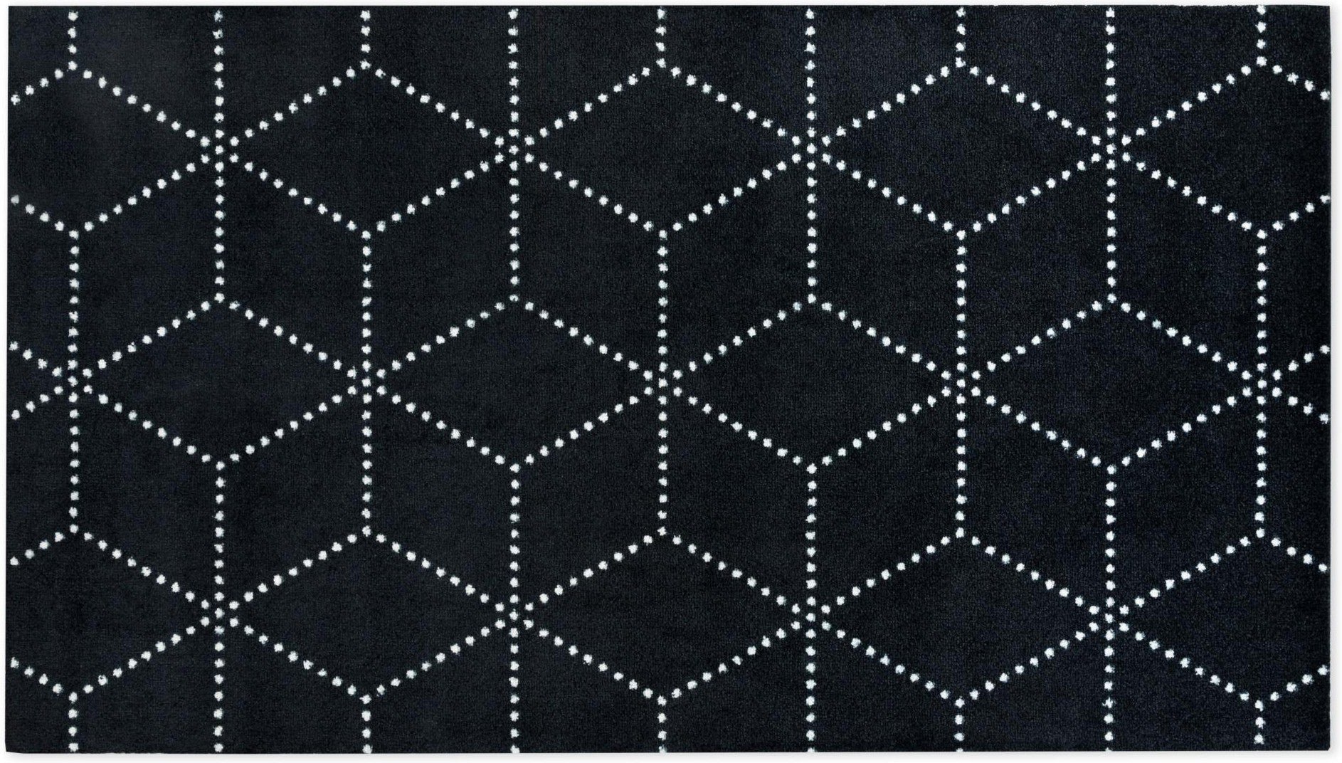 Heymat deurmat Hagl Black, 85x150cm