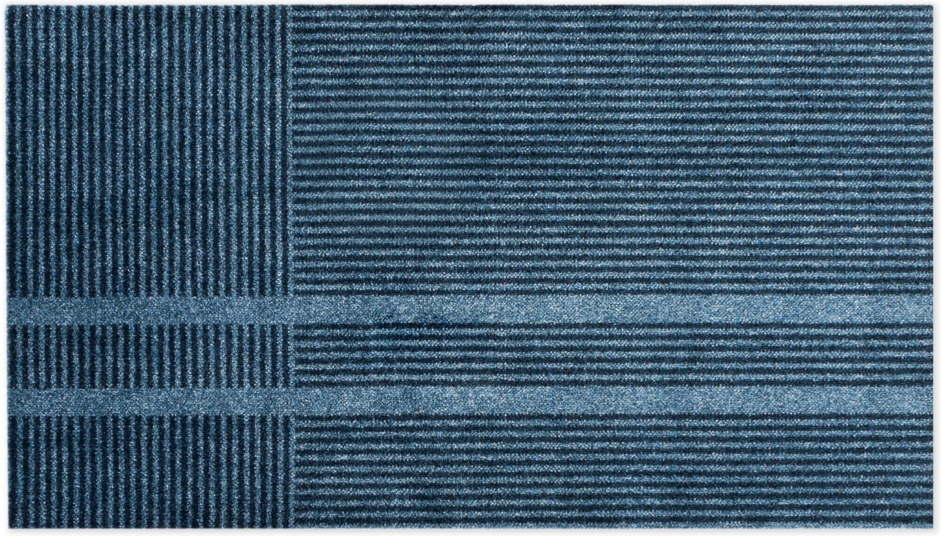 HEYMAT DOORMAT Løype Stormy Blue, 85x150cm