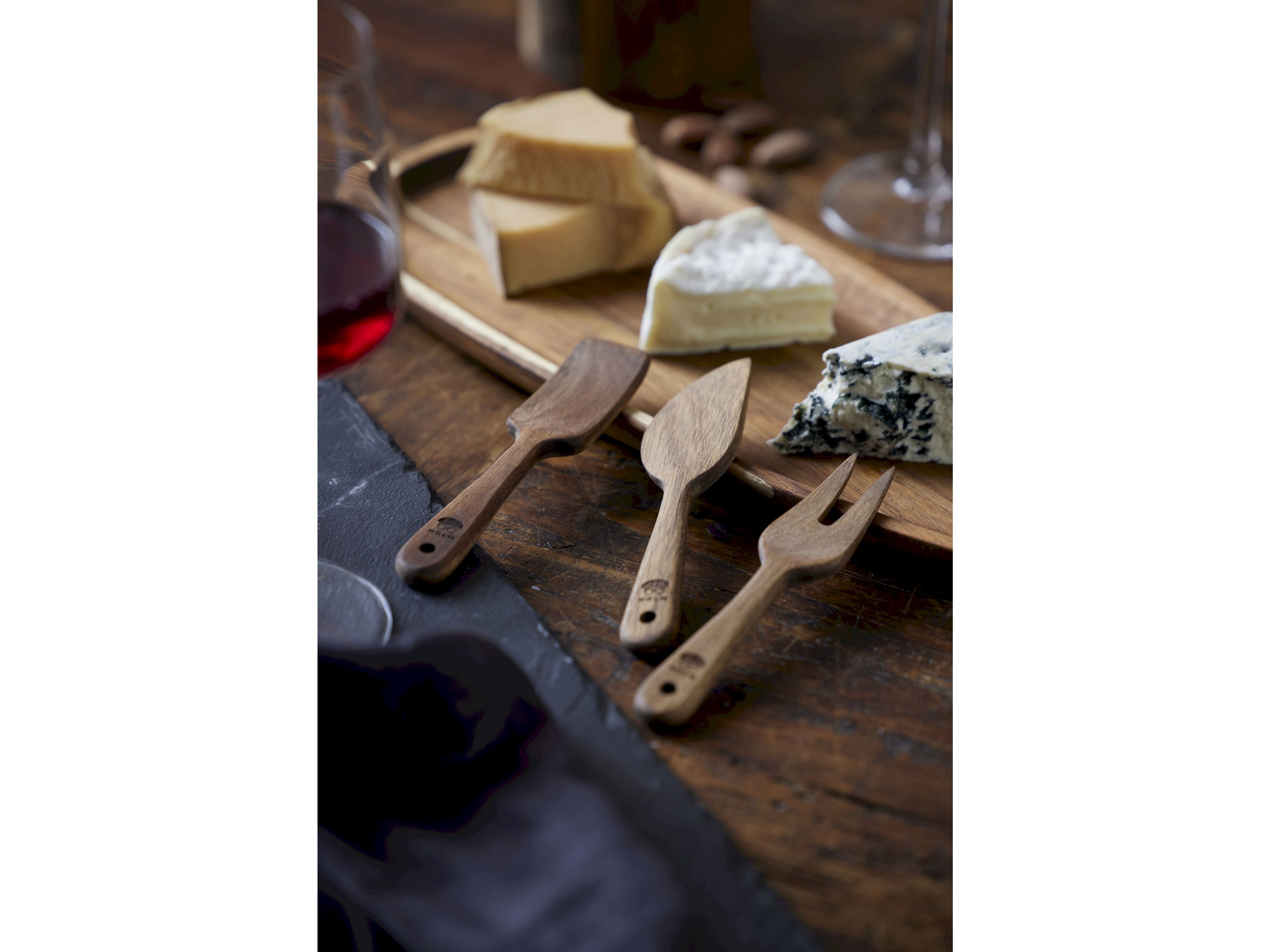 [product_category]-Holm Cheese Knife Set Of 3, Acacia Wood-Holm-5722000281900-28190-HOL-4