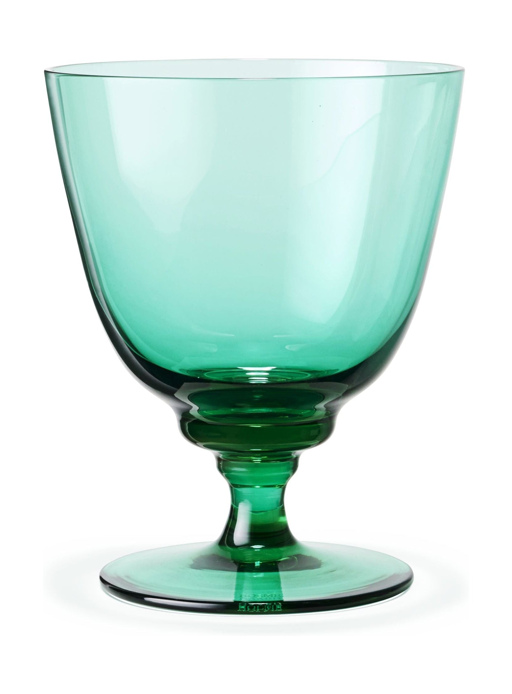 Holmegaard Flow verre à pied 35 CL, vert émeraude