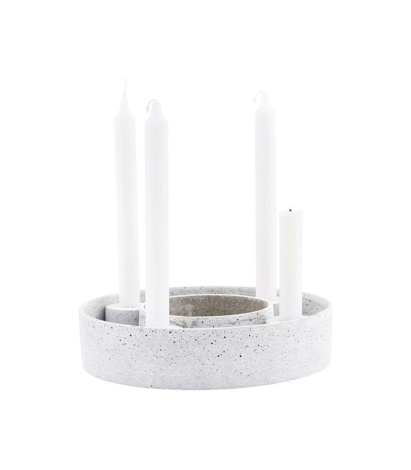 Huis Doctor Candle Stand, Hdthe Ring, Gray