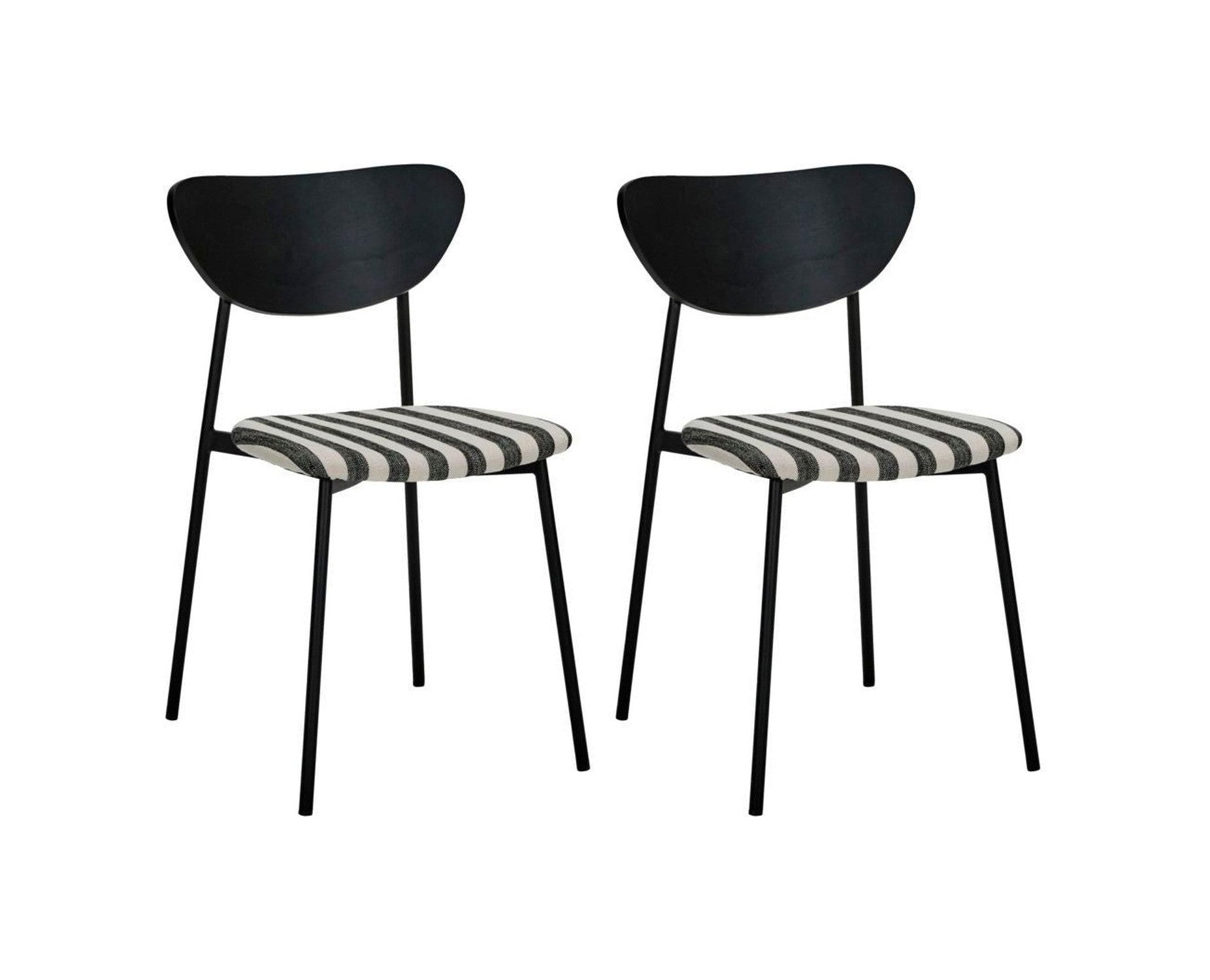 Chaises de docteur de maison, hdmust, noir / blanc cassé