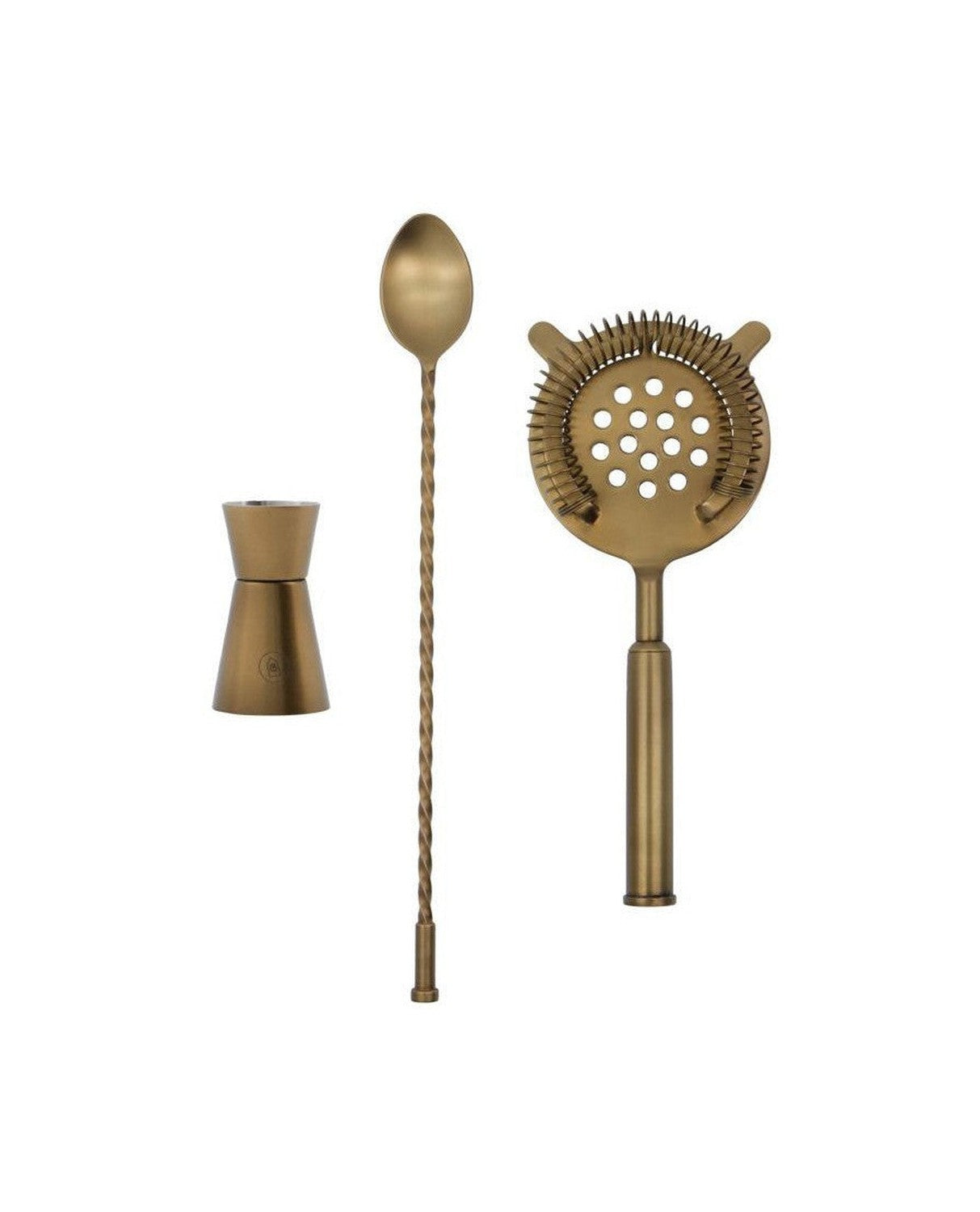 House Doctor Cocktail Set, Hdbaar, Antique Brass Finish