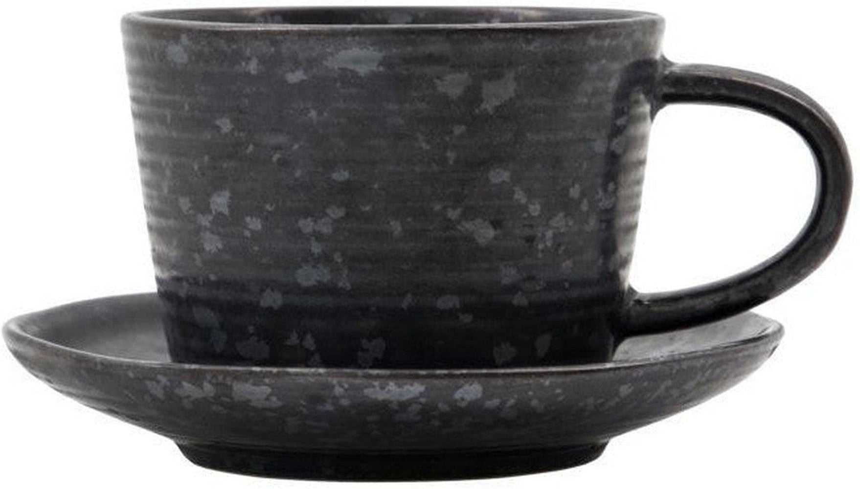 House Doctor Cup w. Saucer, Hdpion, noir / marron