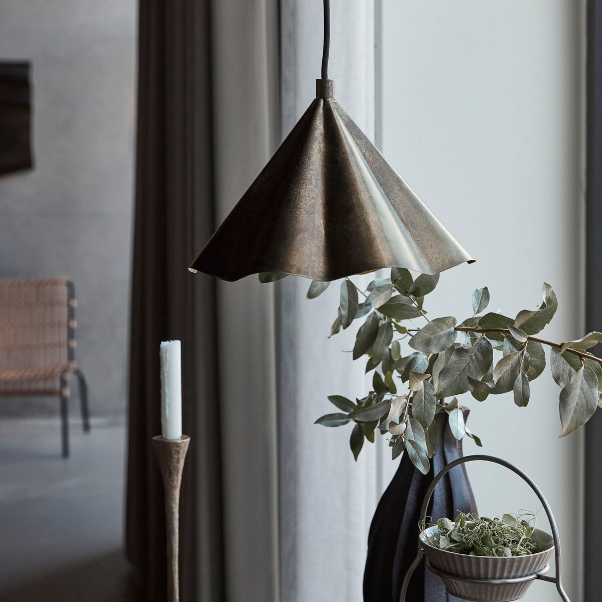 [product_category]-House Doctor Lamp, HDFlola, Antique brown-House Doctor-5707644872097-203661117-HOU-3