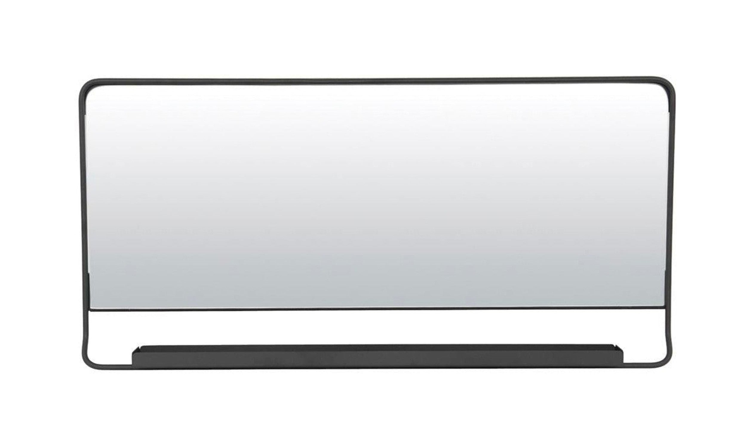 Huis Doctor Mirror W. plank, hdchic, zwart