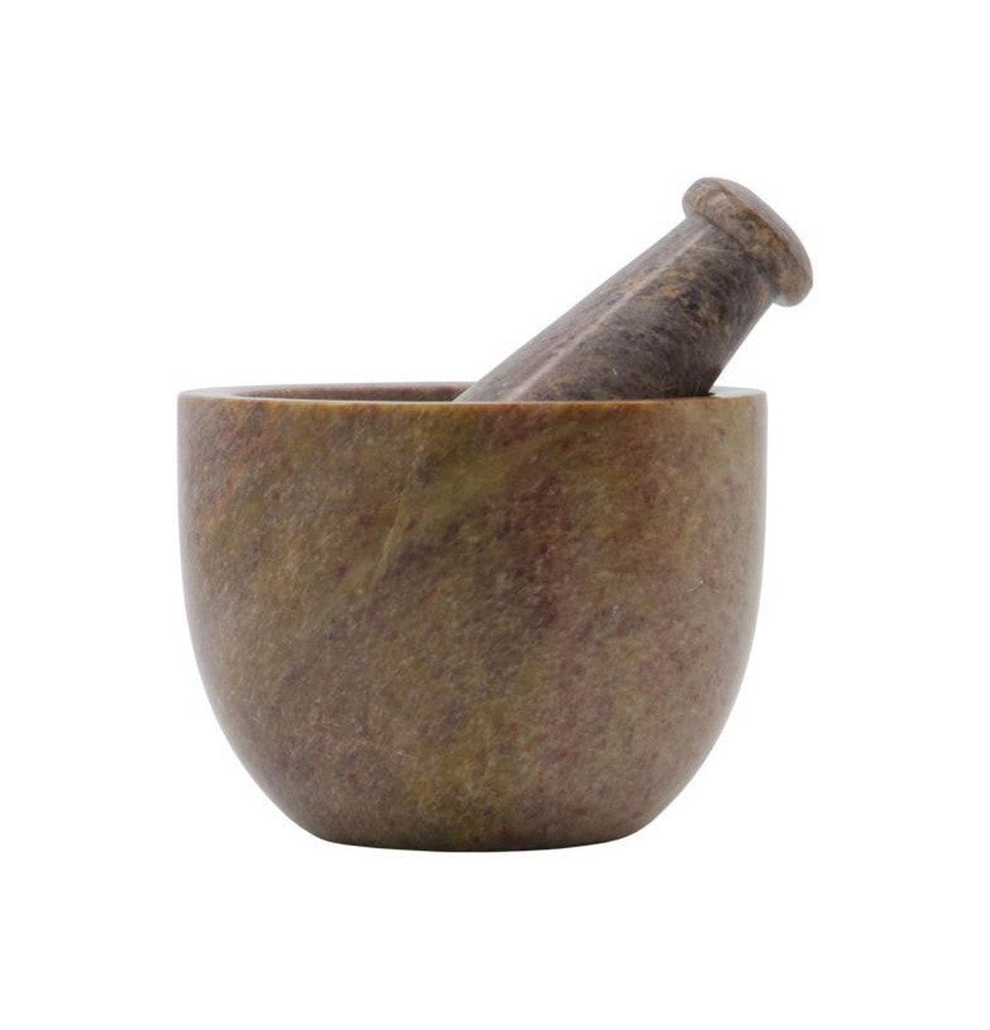 Husdoktor Mortar W. pestle, hdarb, brun