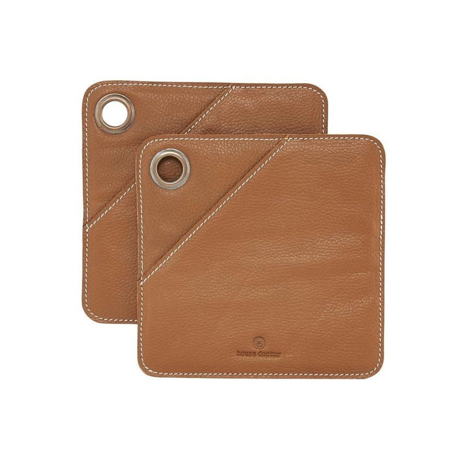 Docteur de maison Potholders, Hdsquare, Brown